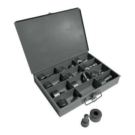 Edwards Mfg Co. Edwards 12 Piece Standard Round Punch & Die Set with Storage Case PD1220